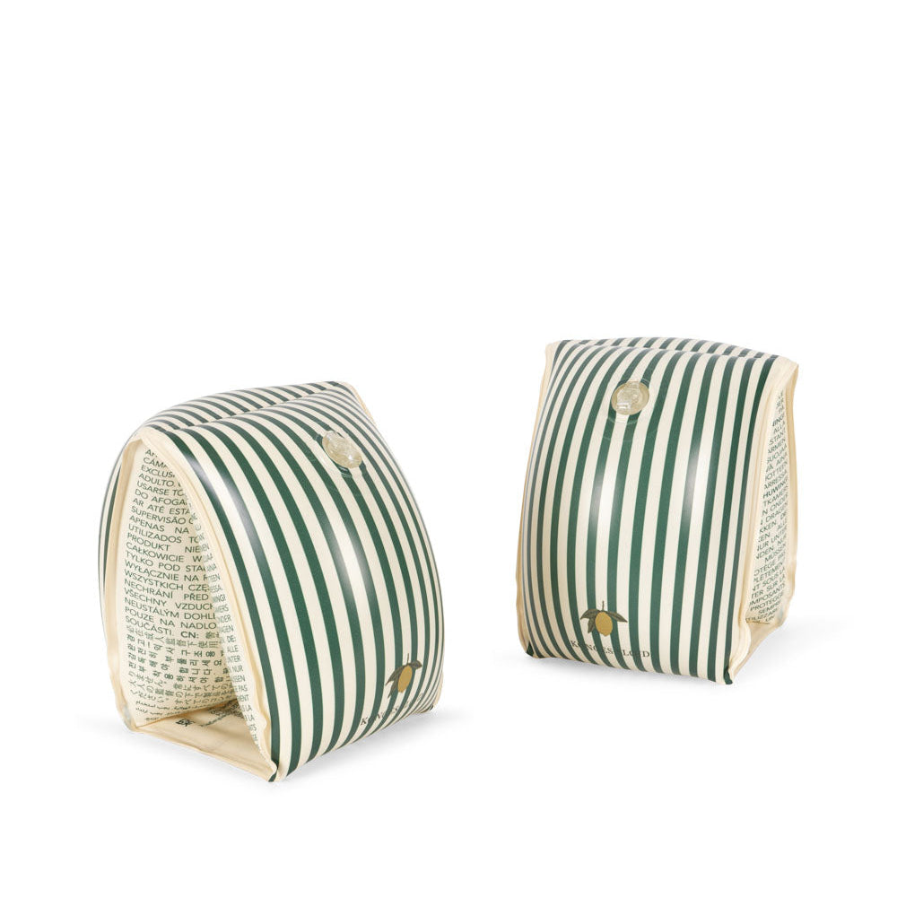 Konges Sløjd Badevinger. Green stripe - Str. 19-30 kg.