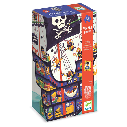 Djeco Gulvpuslespil, Piratskib 36 brikker
