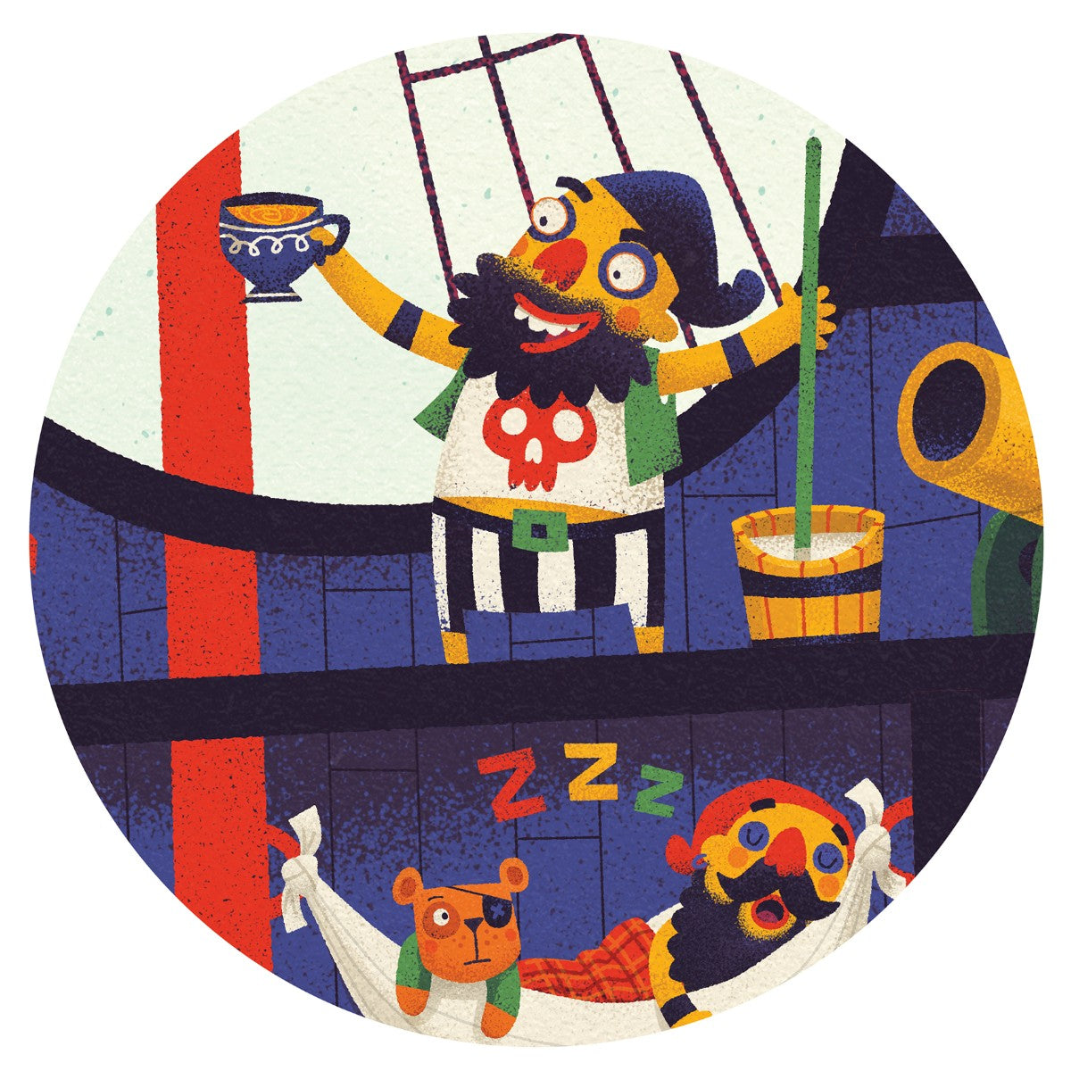 Djeco Gulvpuslespil, Piratskib 36 brikker