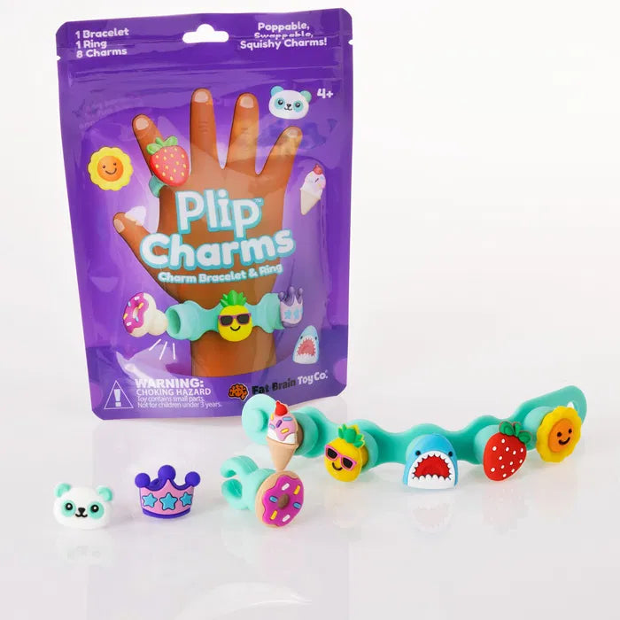 Fat Brain Plip Charms Armbånd & Ring, Lilla