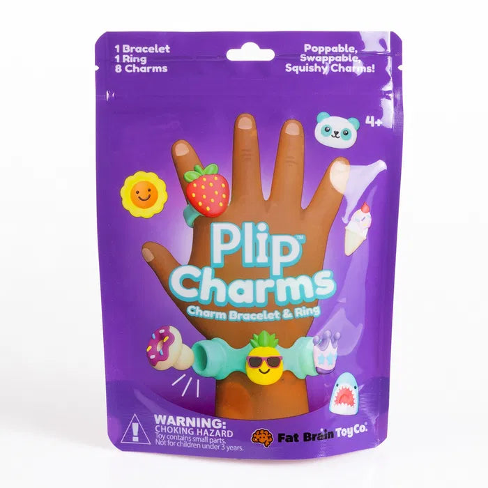 Fat Brain Plip Charms Armbånd & Ring, Lilla