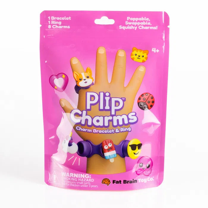 Fat Brain Plip Charms Armbånd & Ring, Pink