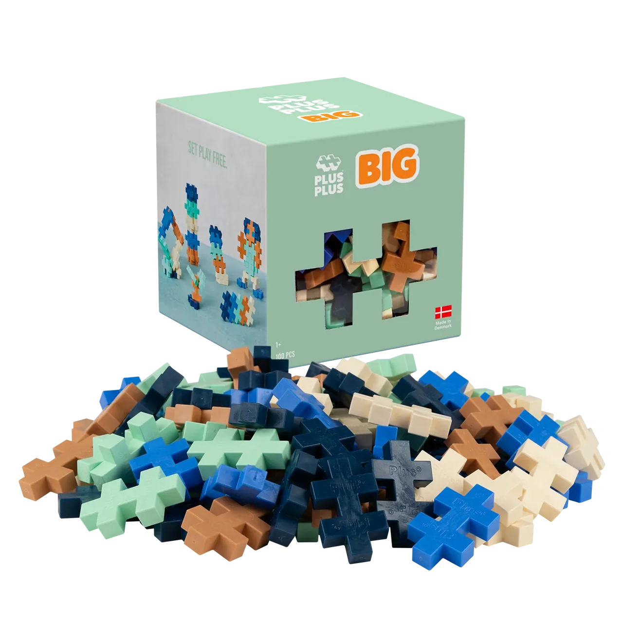 Plus-Plus BIG Breeze Farvemix - 100 stk