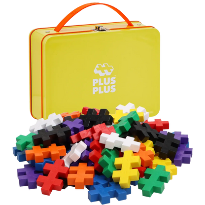 Plus-Plus BIG Gul metalkuffert - 70 stk