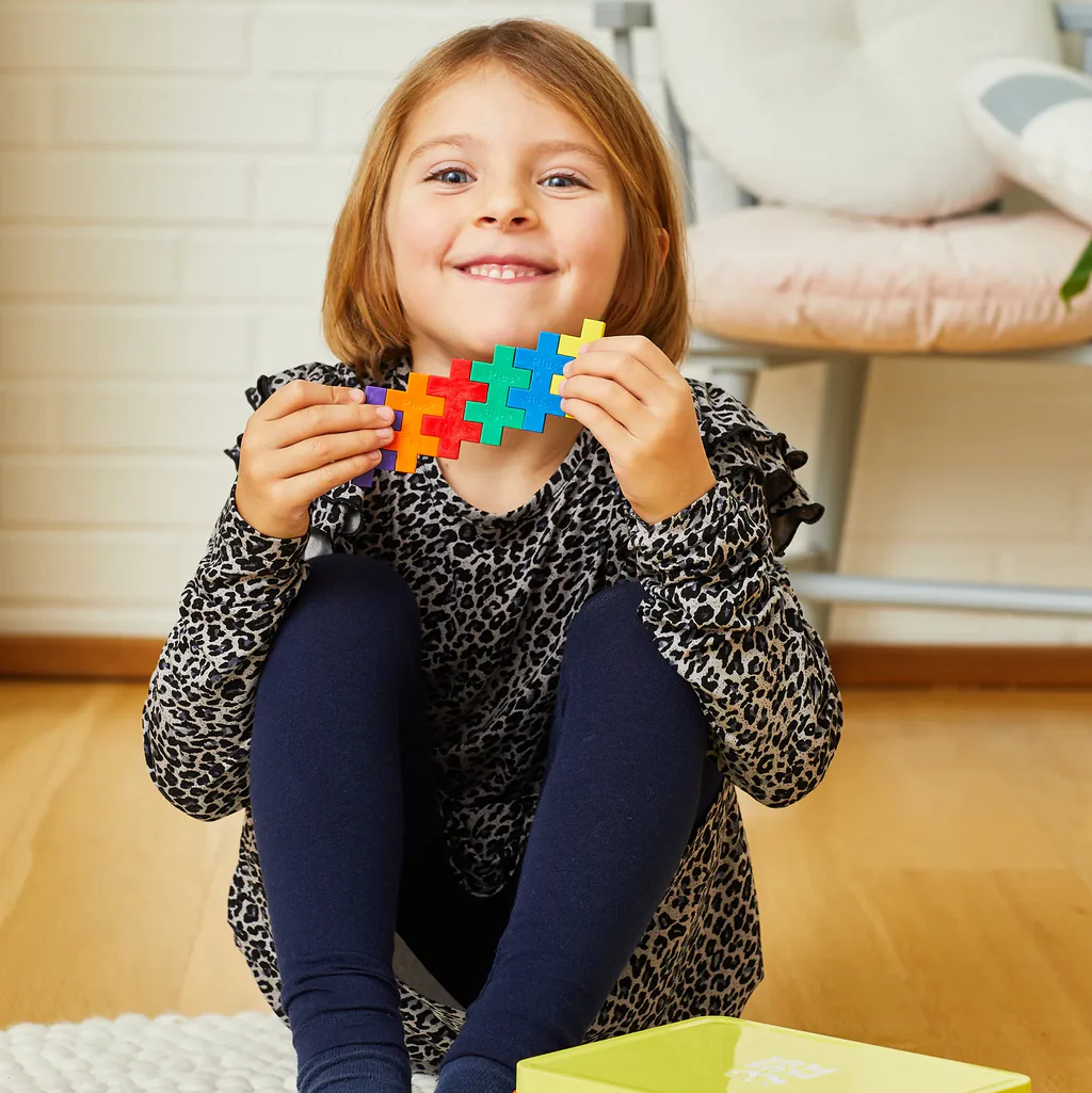 Plus-Plus BIG Gul metalkuffert - 70 stk