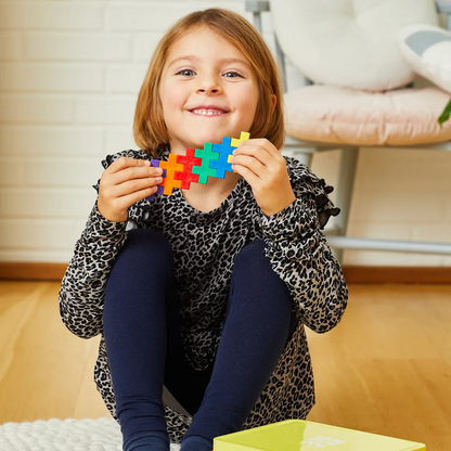 Plus-Plus BIG Gul metalkuffert - 70 stk