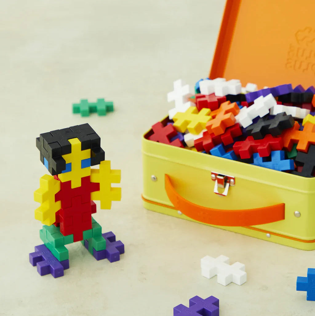 Plus-Plus BIG Gul metalkuffert - 70 stk