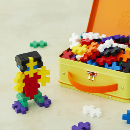 Plus-Plus BIG Gul metalkuffert - 70 stk