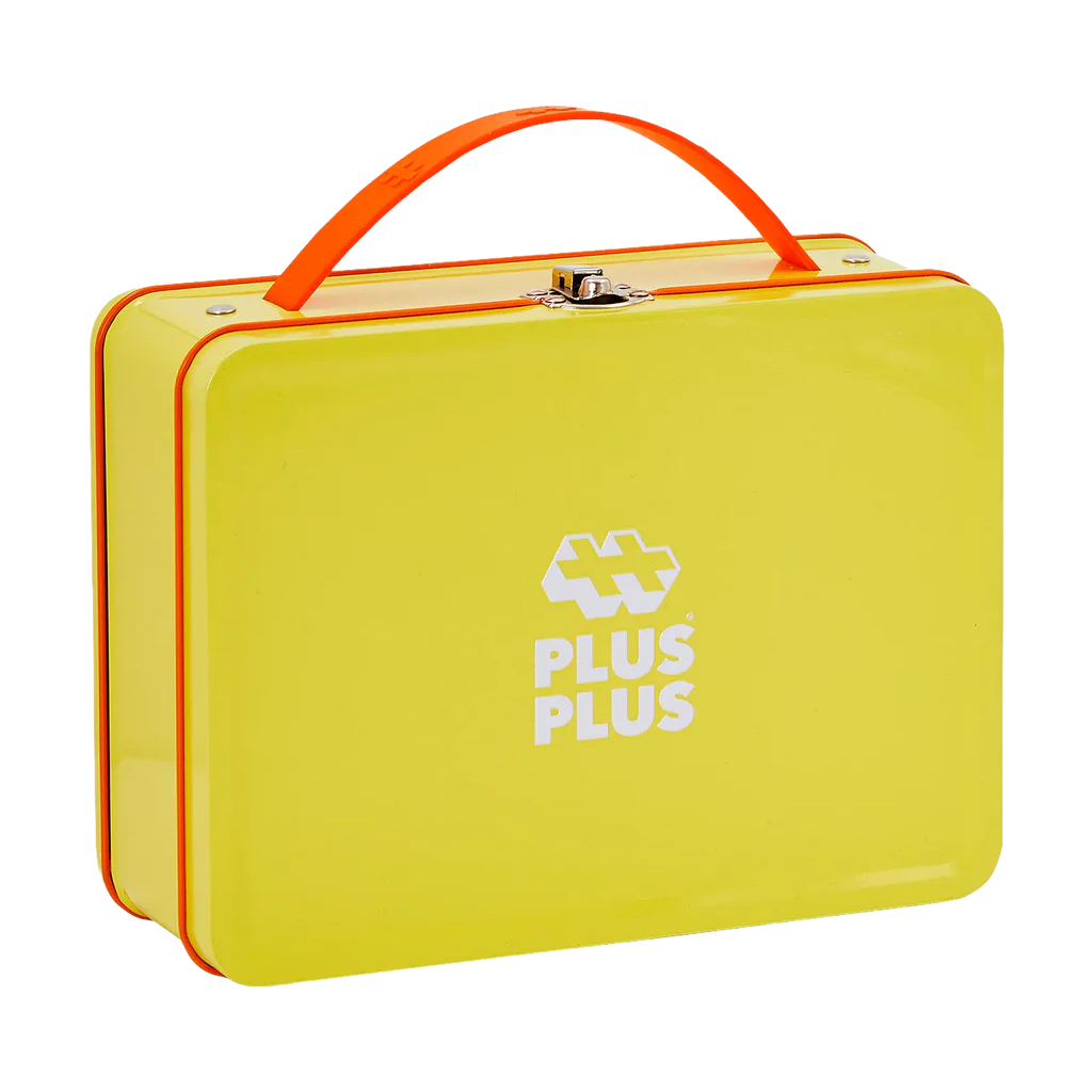 Plus-Plus BIG Gul metalkuffert - 70 stk