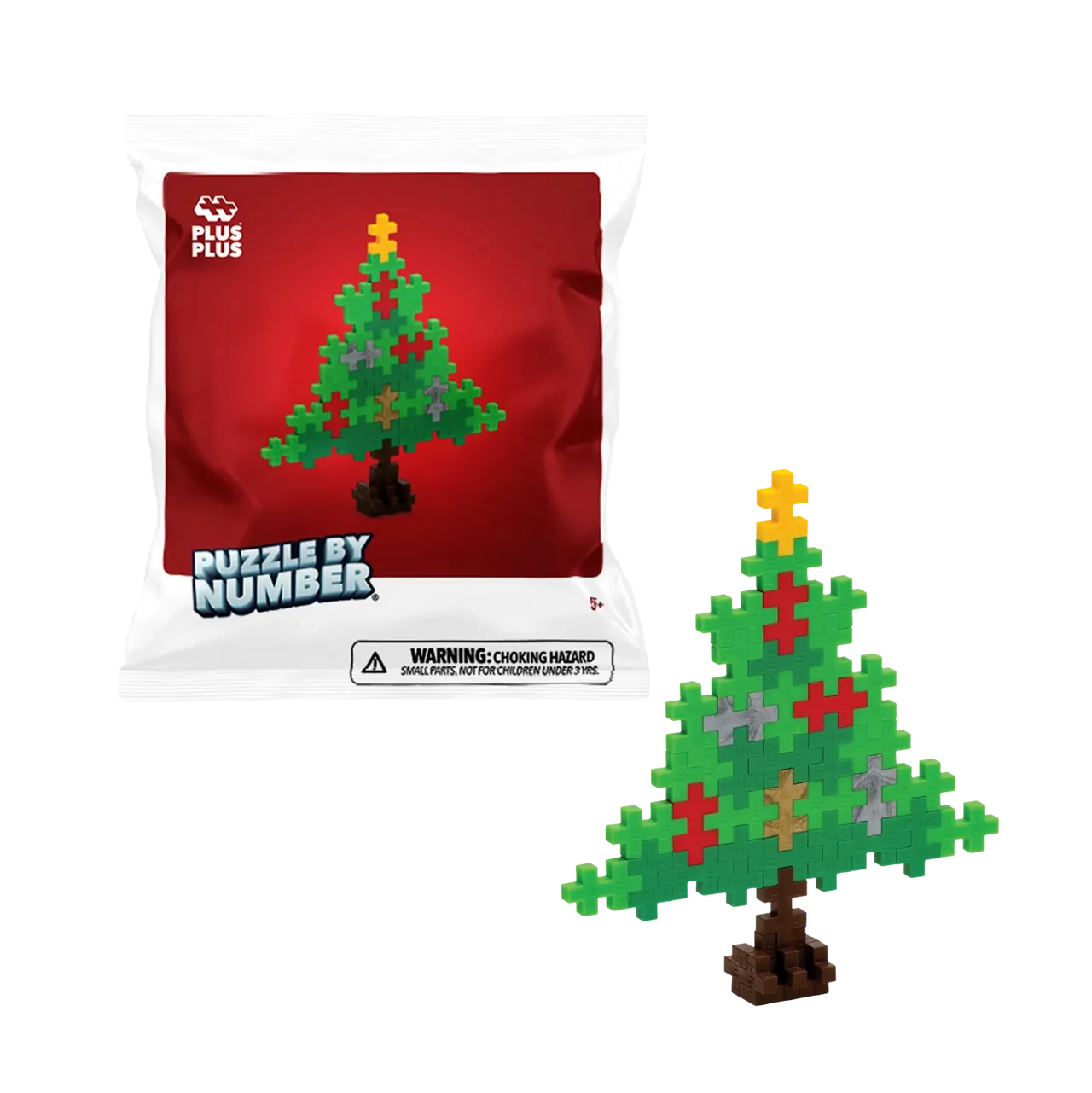 Plus-Plus Puzzle by number - Juletræ