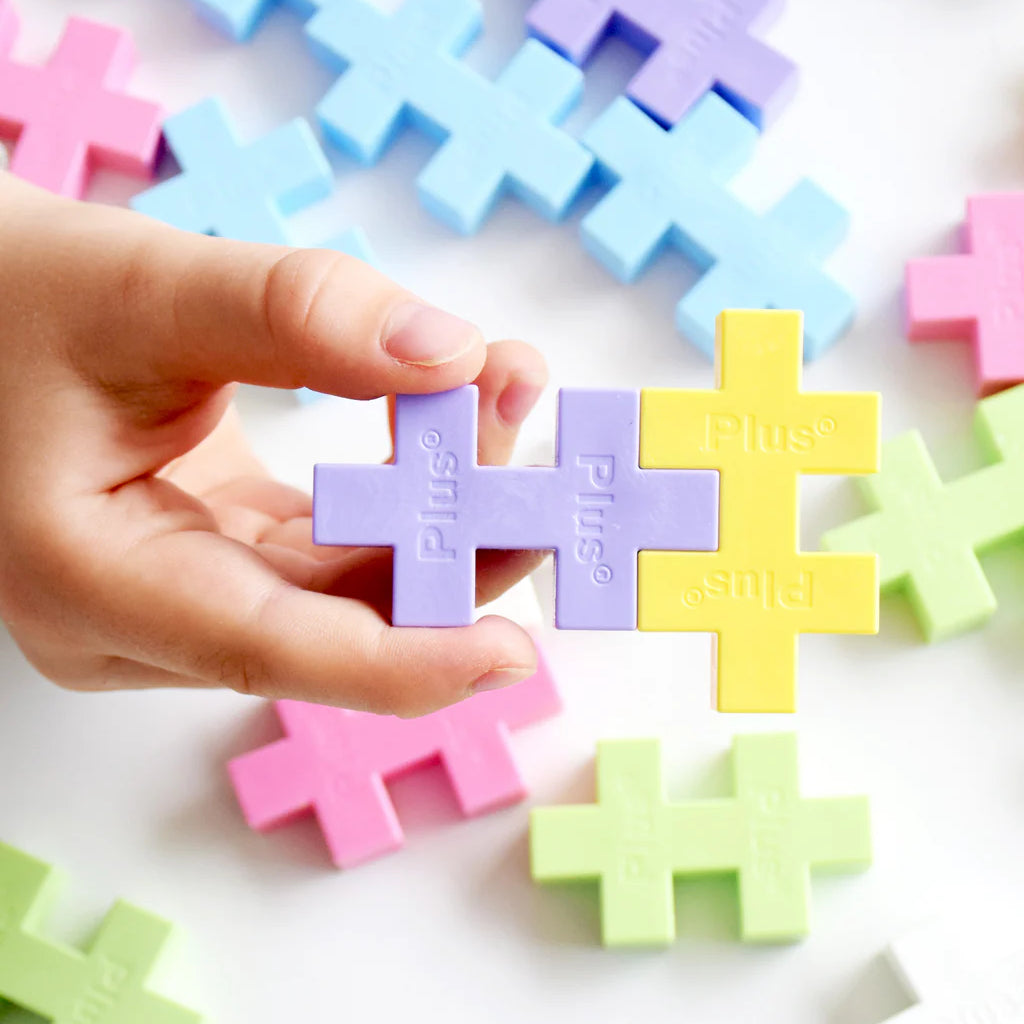 Plus-Plus BIG Lyserød metalkuffert - 70 stk