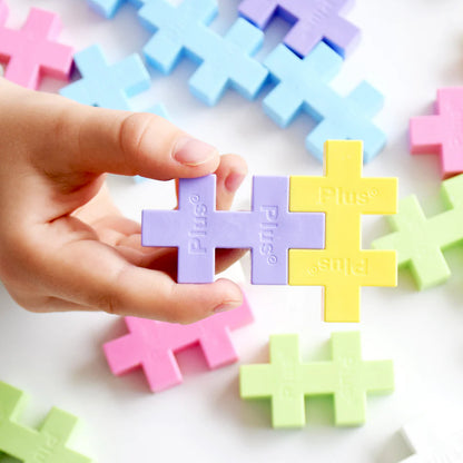 Plus-Plus BIG Lyserød metalkuffert - 70 stk