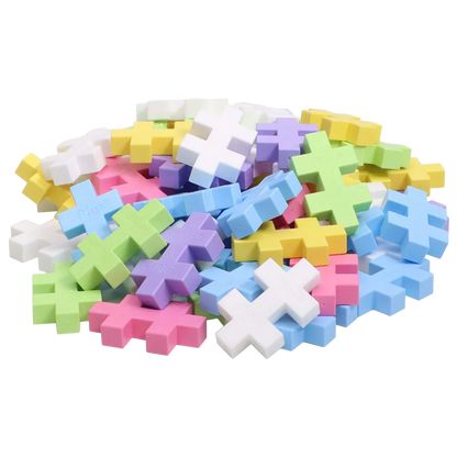 Plus-Plus BIG Lyserød metalkuffert - 70 stk