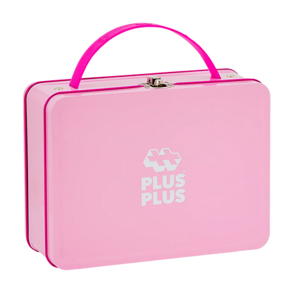 Plus-Plus BIG Lyserød metalkuffert - 70 stk