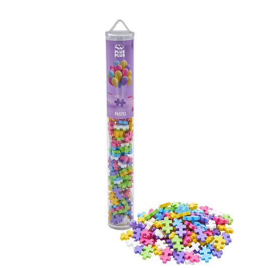 Plus-Plus pastel brikker.