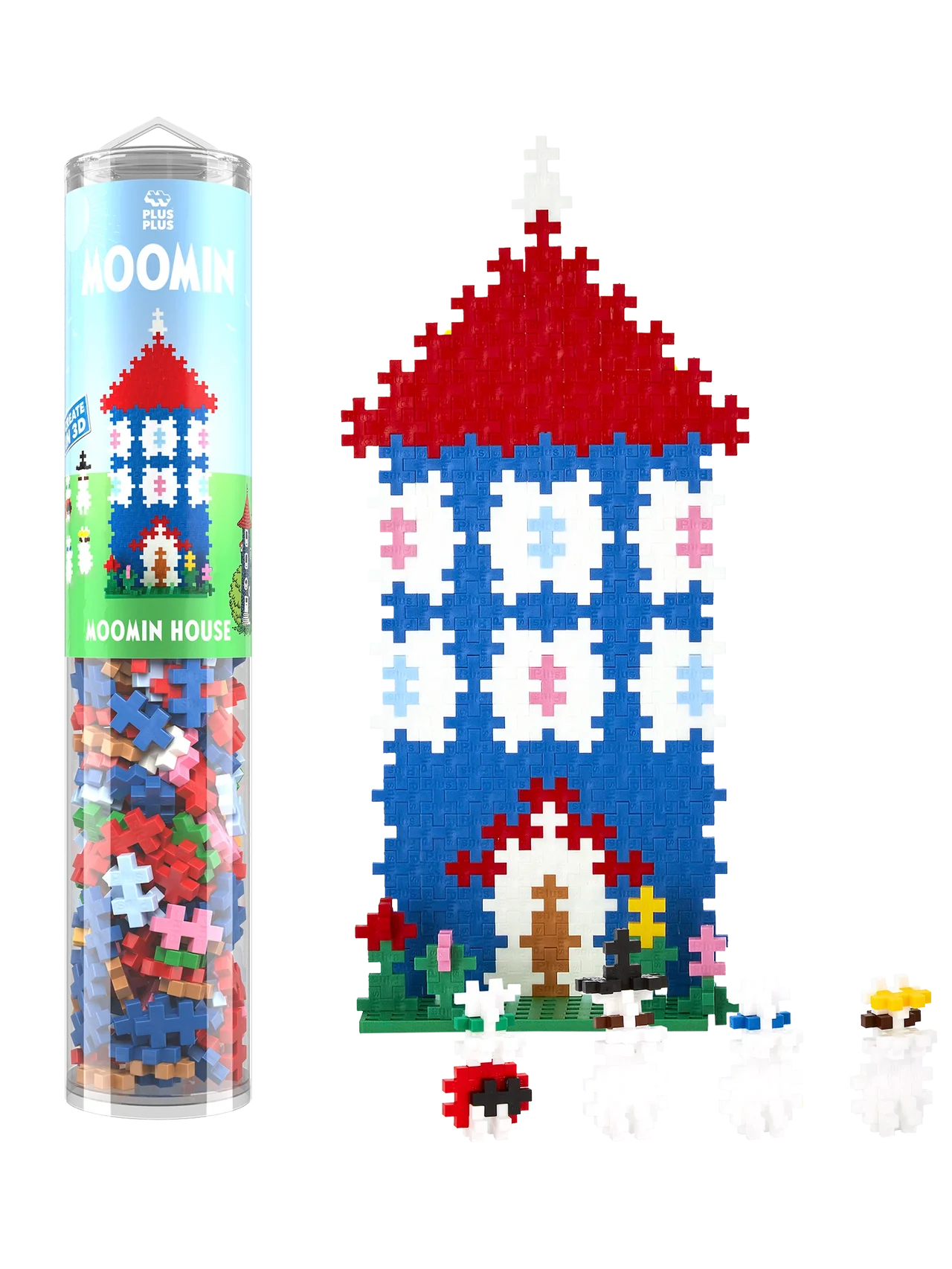 Plus-Plus Puzzle by Number - Mumihuset med 3D figurer - 275 stk