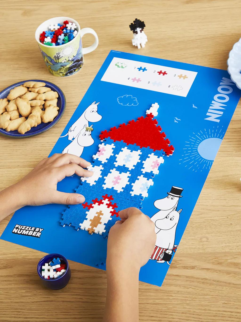 Plus-Plus Puzzle by Number - Mumihuset med 3D figurer - 275 stk