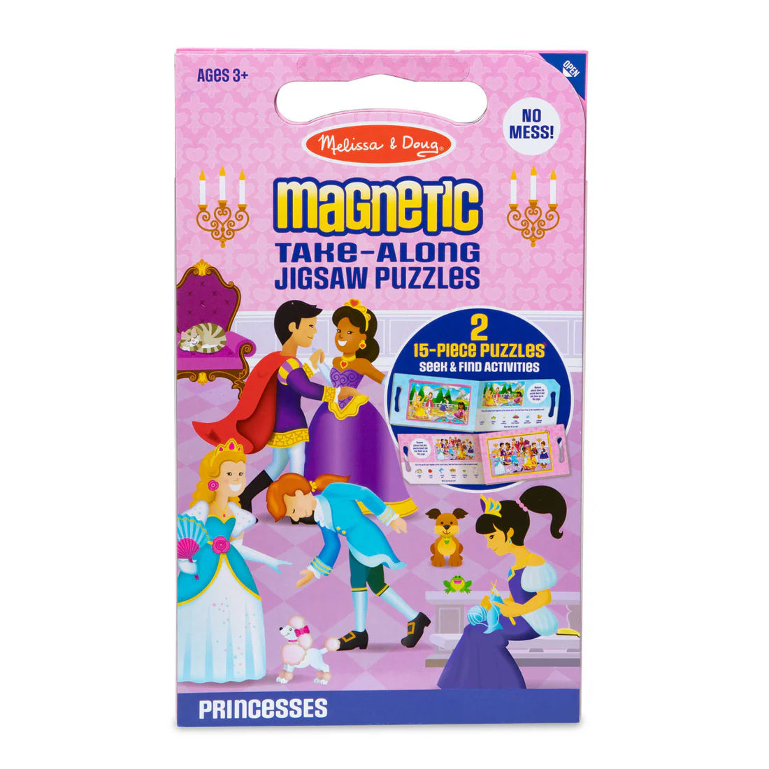 Melissa & Doug Magnetisk puslespil Take Along - Princesses