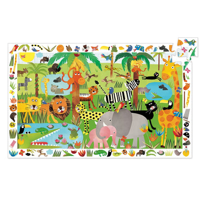 Djeco Observationspuslespil, Jungle - 35 brikker