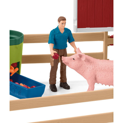 Schleich Red Barn with Animals and Accessories