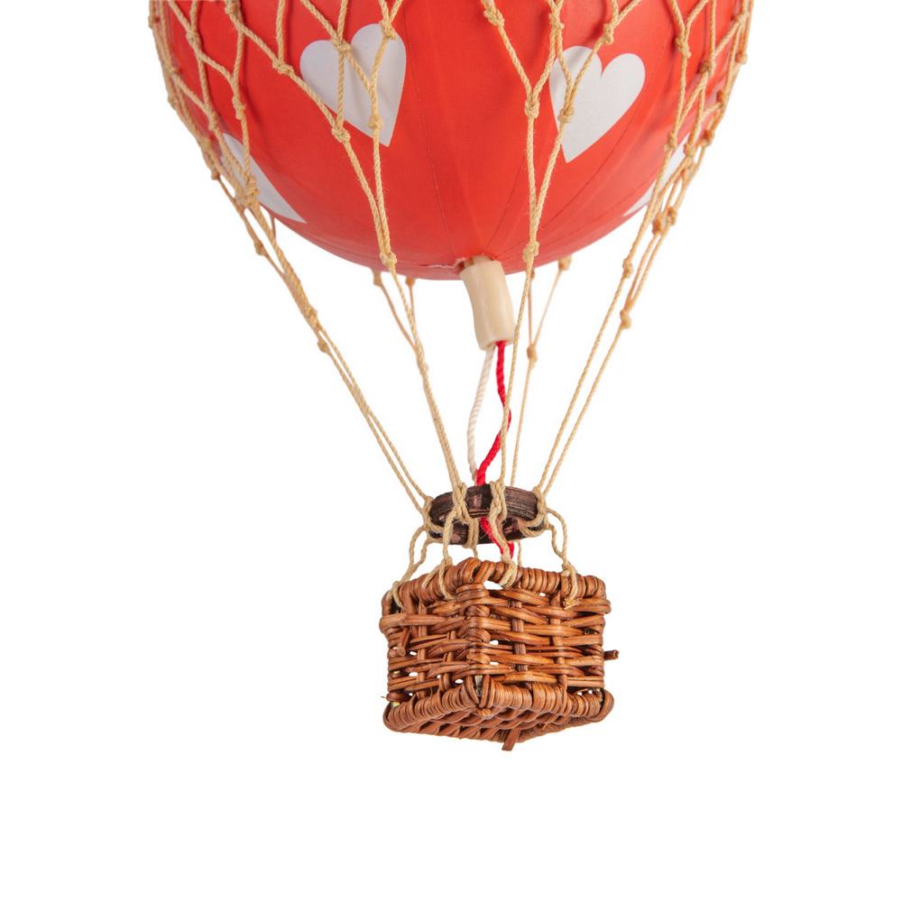 Authentic Models Floating the skies luftballon, 8,5cm. - Red Hearts