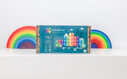 Connetix Rainbow Rectangle Pack, 18 dele