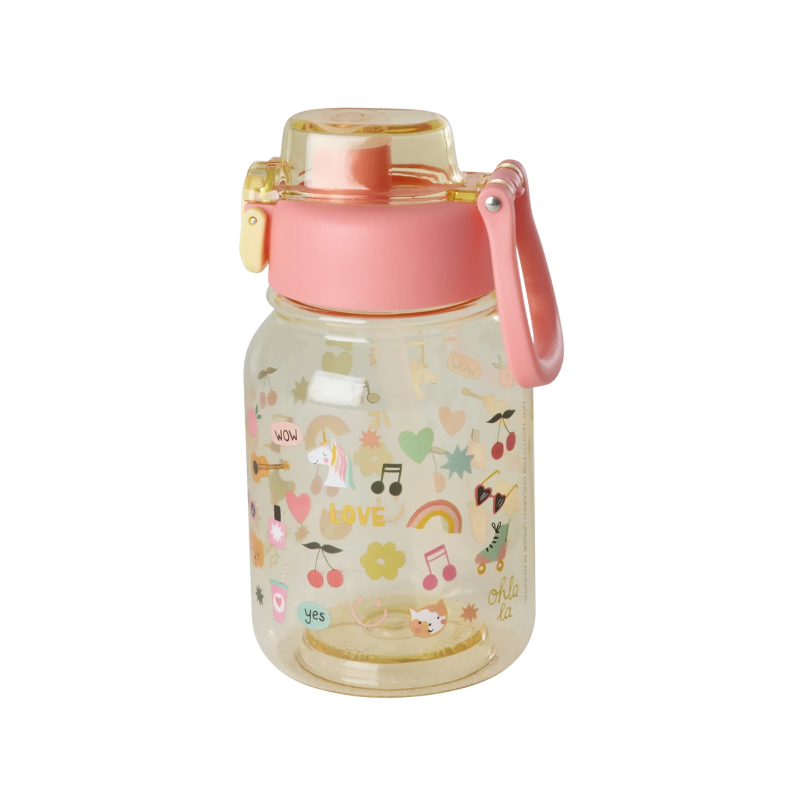 Drikkedunk med soft yellow unicorn tema.