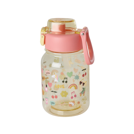 Drikkedunk med soft yellow unicorn tema.