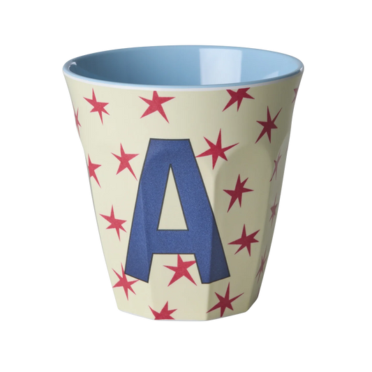 Rice Mellem Alfabetkop - Cream Stars - A