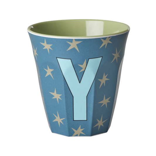 Rice Mellem Alfabetkop - Petrol Stars - Y