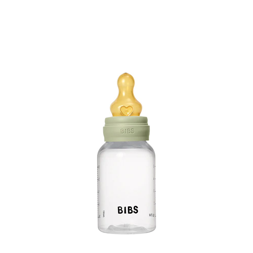 BIBS Baby Bottle Complete Set 150ml Latex - Sage