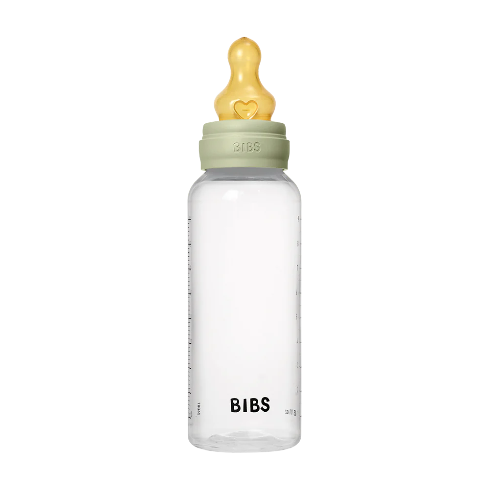 BIBS Baby Bottle Complete Set 270ml Latex - Sage