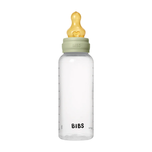 BIBS Baby Bottle Complete Set 270ml Latex - Sage