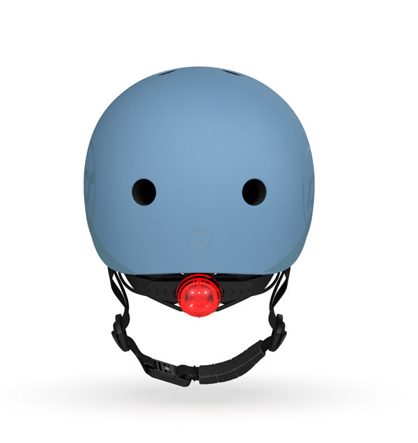 Scoot&Ride Cykelhjelm str. S-M, Steel