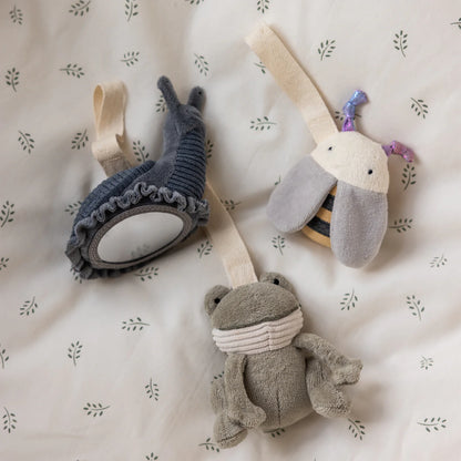 Sebra Aktivitetslegetøj, 3 stk. Frø/bi/snegl