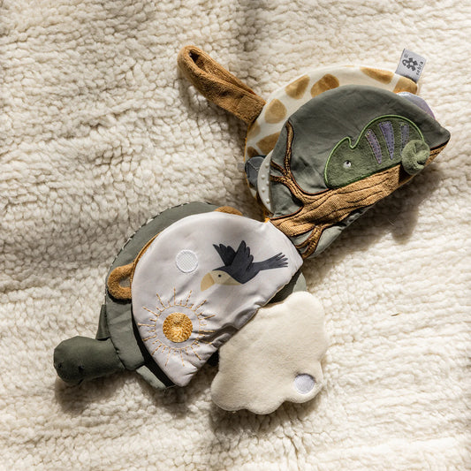 Sebra Stof-aktivitetsbog, Skildpadden Turbo