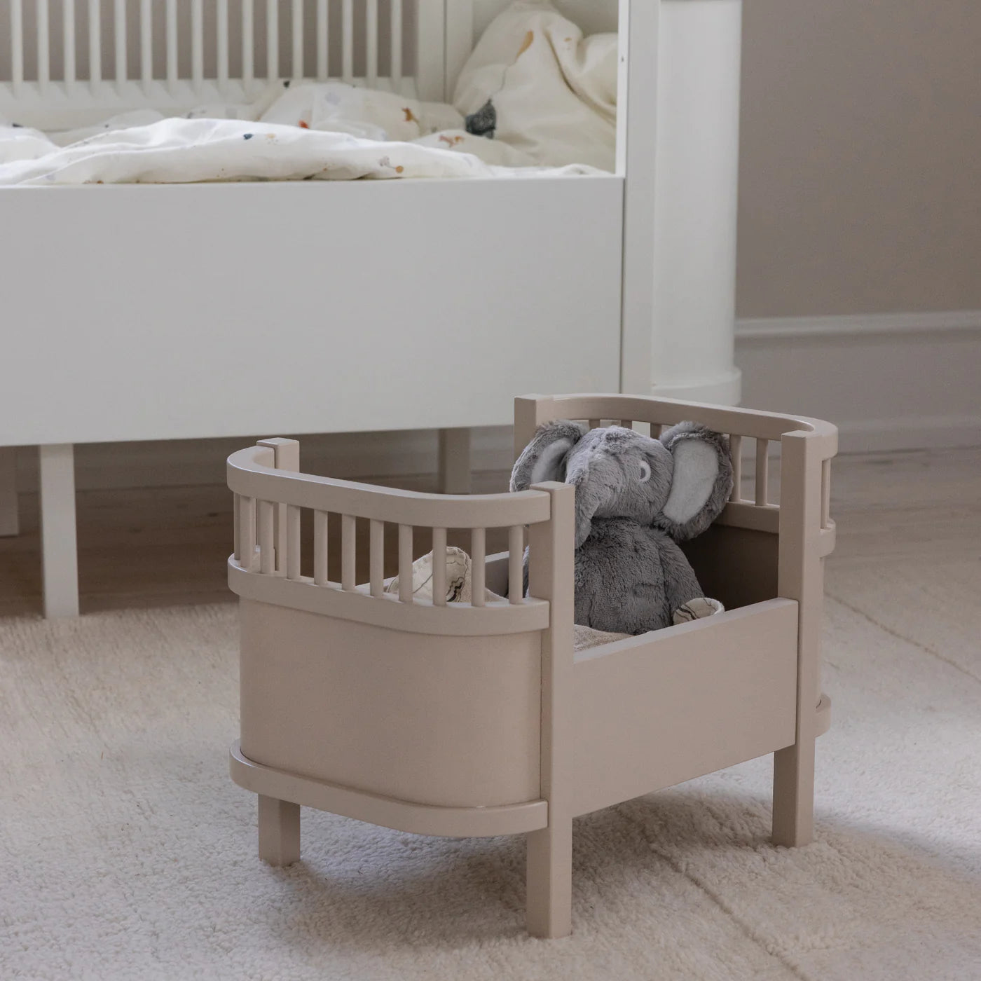 Sebra Dukkeseng med madras, Rose