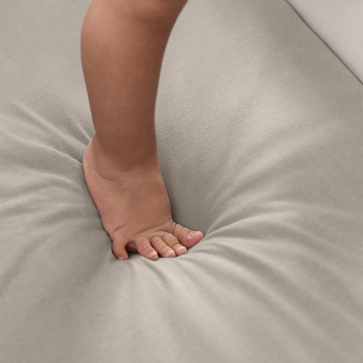 Sebra Jersey lagen, baby 70 x 120 cm, Seabreeze Beige