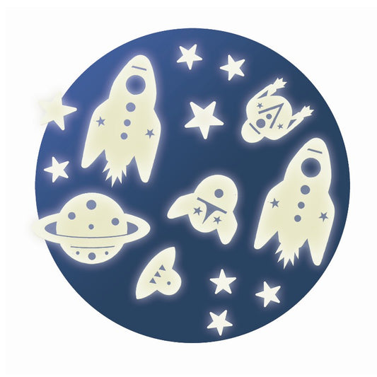 Djeco Wall Stickers, Selvlysende Rummet