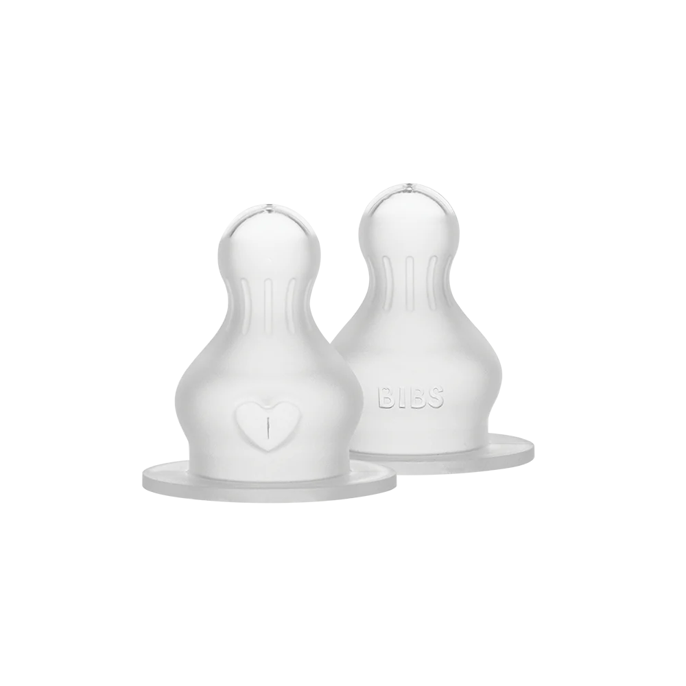 BIBS Flaske Silikone Nipple 2pk, Slow flow