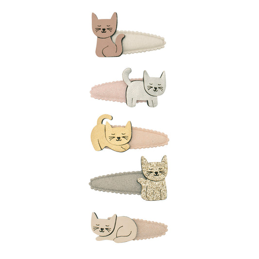 Hårspænder med katte.