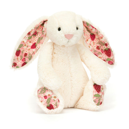 Jellycat Bashful kanin. Mini Strawberry lille 18 cm.