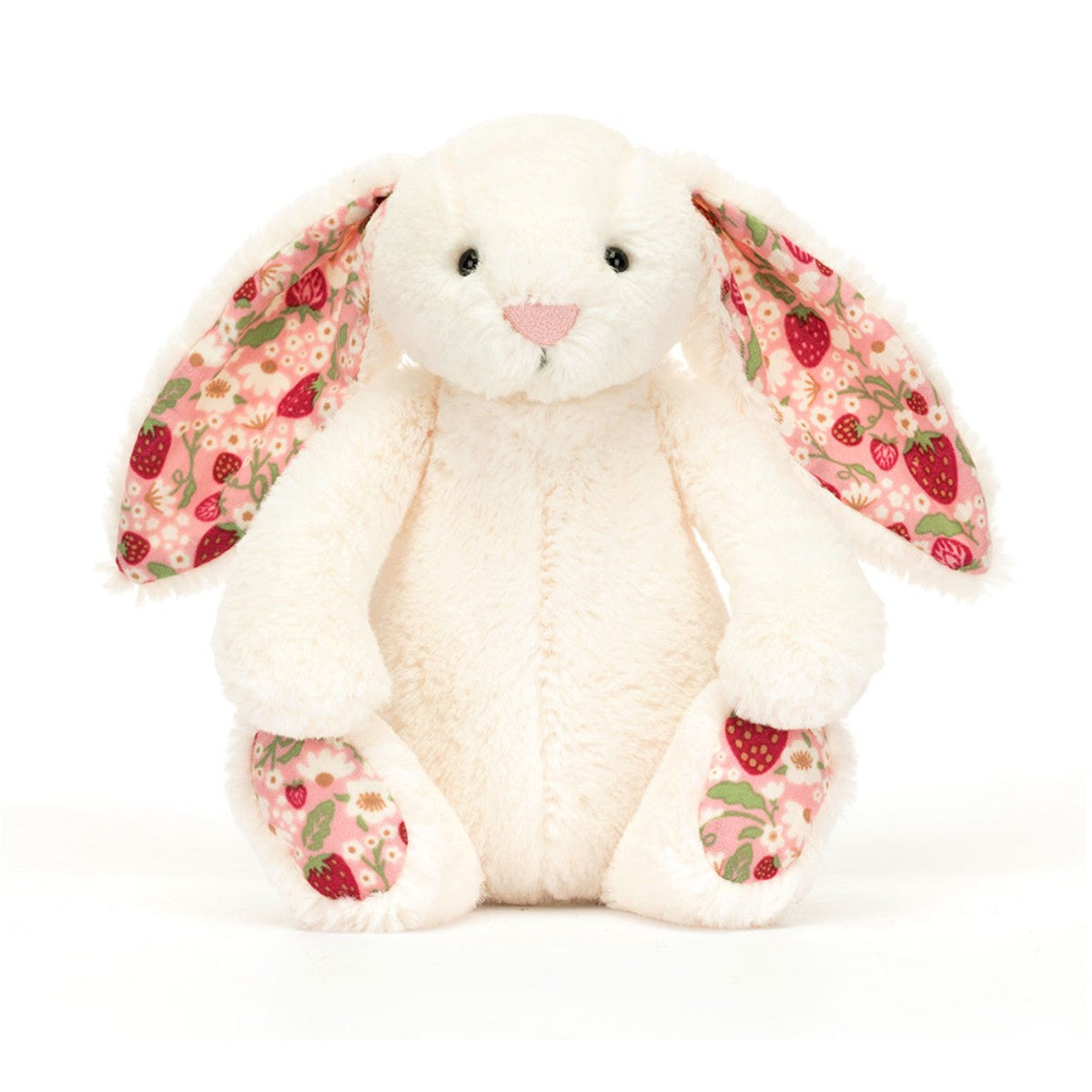 Jellycat Bashful kanin. Mini Strawberry lille 18 cm.