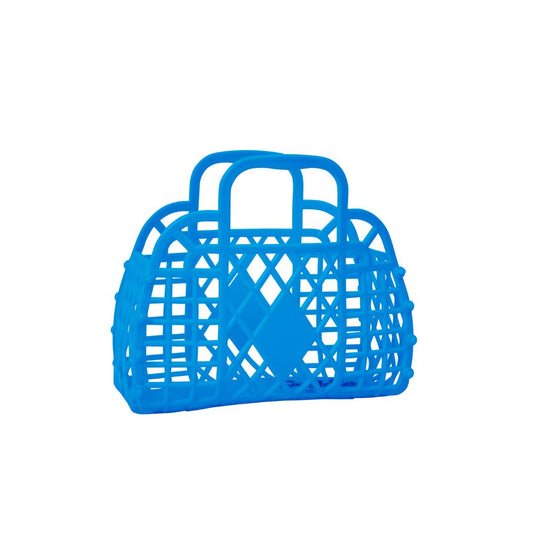 Sun Jellies Mini retro basket, royal blue