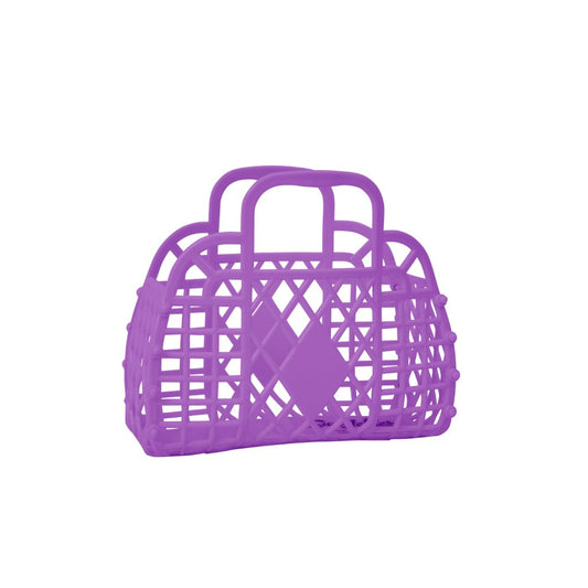 Sun Jellies Mini retro basket, purple