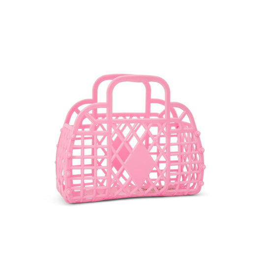 Sun Jellies Mini retro basket, bubblegum pink