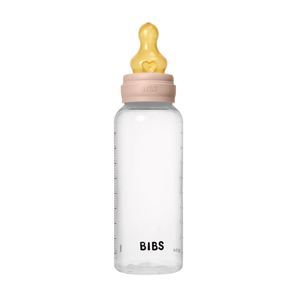 BIBS Baby Bottle Complete Set 270ml Latex - Blush