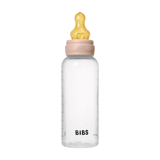 BIBS Baby Bottle Complete Set 270ml Latex - Blush