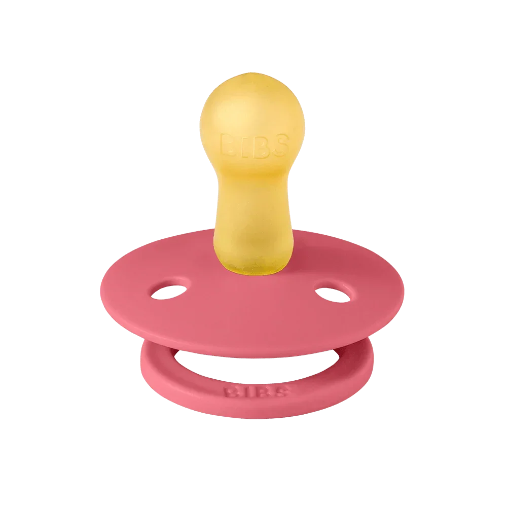 BIBS 2pk sutter colour latex str. 1, Dusty Pink/Coral