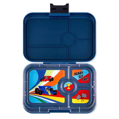 Yumbox Tapas 4 rum, blue/race car